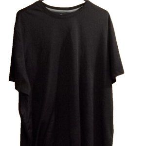 athletic works mens tee shirt regular fit quick dry mens 2XL black